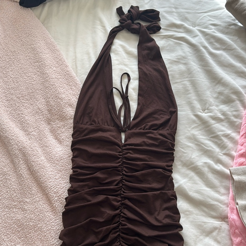 Ruche’d dress